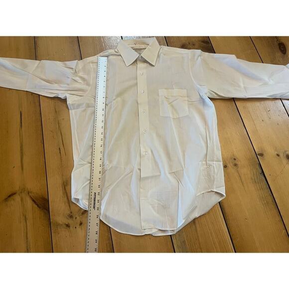 Vintage Arrow Belmont Club perma iron button down shirt. white. Size 16-34 - Picture 4 of 6